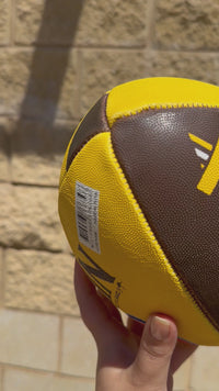 Load and play video in Gallery viewer, Personalised AFL Official Hawthorn Hawks Club Football (Size 5)
