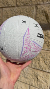 Load and play video in Gallery viewer, Personalised Gilbert Phoenix Netball White (SIZE 5)
