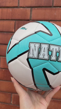 Load and play video in Gallery viewer, Personalised Deploy Blue Soccer Ball (SIZE 3, 4, 5)
