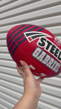 Load and play video in Gallery viewer, Personalised Sydney Roosters Official NRL Ball (Size 5)
