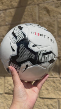 Load and play video in Gallery viewer, Personalised Mi-Ball Black Soccer Ball (Size 3, 4, 5)
