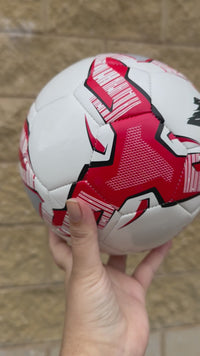 Load and play video in Gallery viewer, Personalised Mi-Ball Red Soccer Ball (Size 3, 4, 5)
