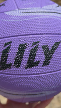 Load and play video in Gallery viewer, Personalised Gilbert Phoenix Netball Lilac (SIZE 5)

