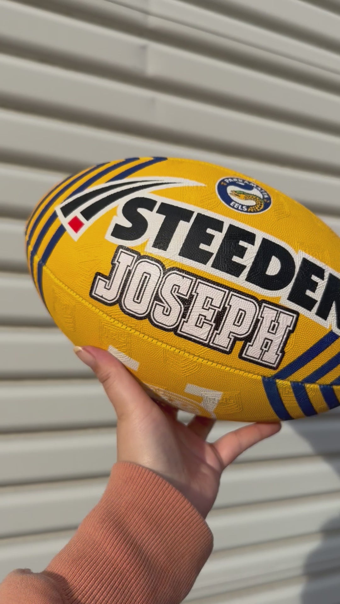 Personalised Parramatta Eels Official NRL Ball (Size 5)