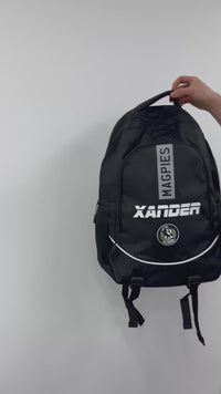 Load and play video in Gallery viewer, Personalised Penrith Panthers Official NRL Backpack
