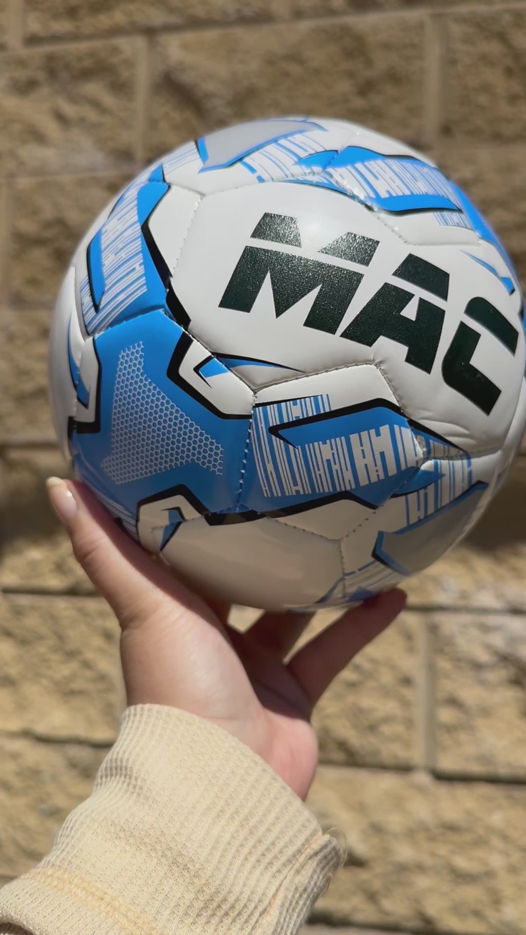 Personalised Mi-Ball Blue Soccer Ball (Size 3, 4, 5)