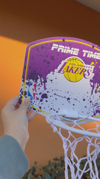 Load and play video in Gallery viewer, Personalised Wilson NBA Team Mini Basketball Hoop (LA Lakers)
