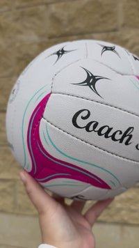 Load and play video in Gallery viewer, Personalised Gilbert 2025 Gripsure Match Netball (SIZE 5) - 7 Day Dispatch
