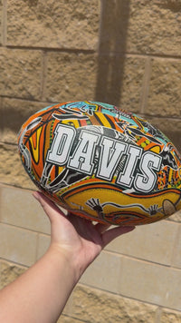 Load and play video in Gallery viewer, Personalised Indigenous All Stars 2026 Official NRL Ball (Size 5)
