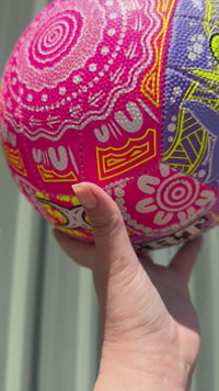 Load and play video in Gallery viewer, Personalised Gilbert 2025 Indigenous First Nations Supporter Netball (SIZE 5)
