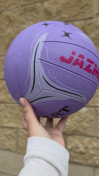 Load and play video in Gallery viewer, Personalised Gilbert Phoenix Netball Lilac (SIZE 5)
