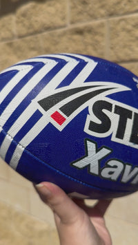 Load and play video in Gallery viewer, Personalised Canterbury Bulldogs Official NRL Ball (Size 5)

