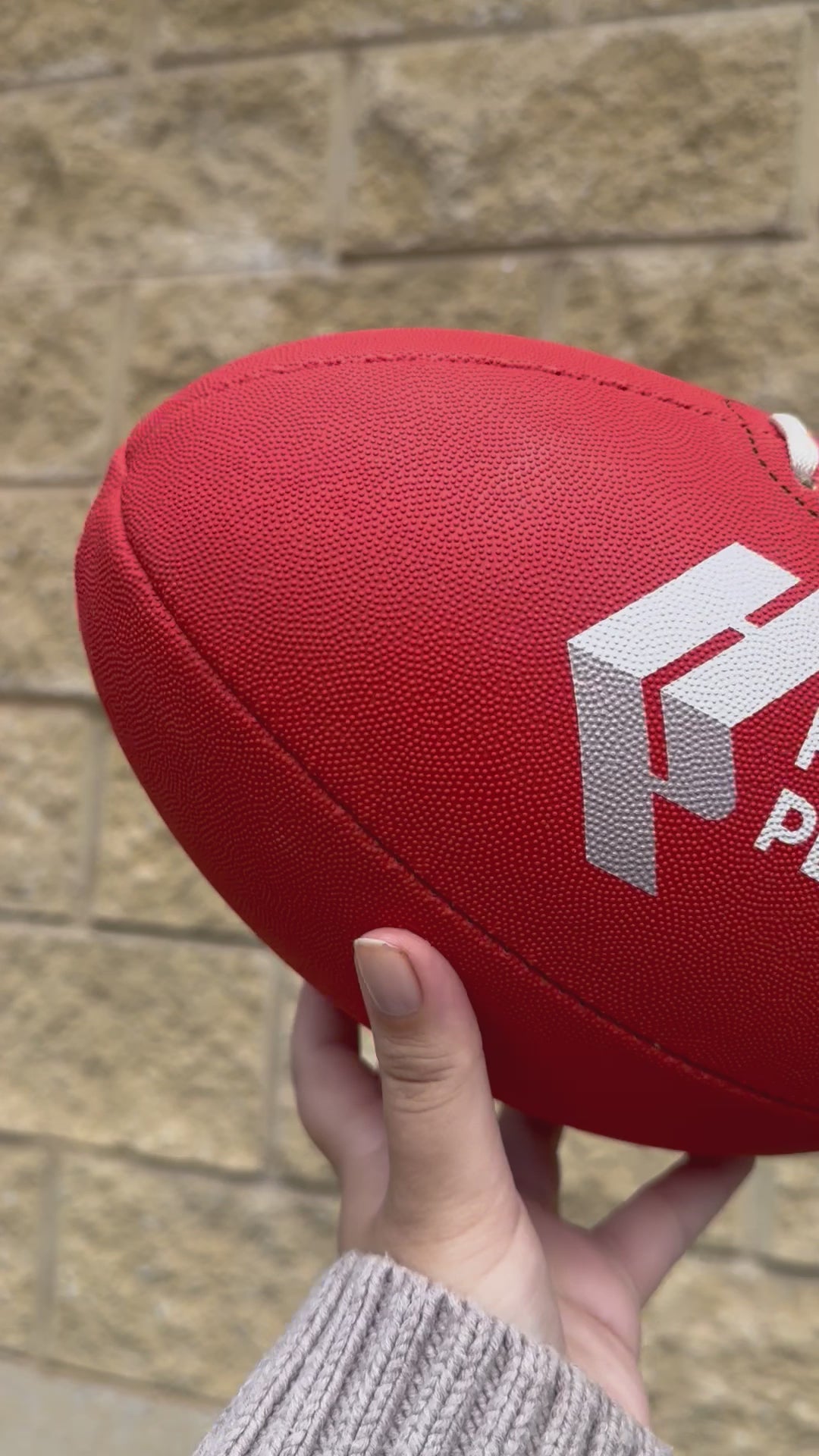 Personalised Mi-Ball AFL Football - Red (Size 1, 2, 3, 4, 5)