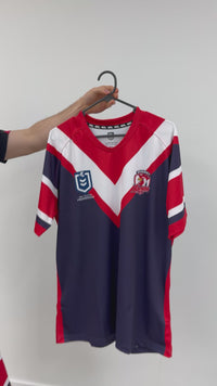 Load and play video in Gallery viewer, Personalised Sydney Roosters NRL Jersey
