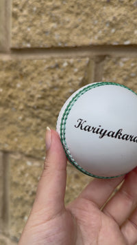 Load and play video in Gallery viewer, Personalised White Cricket Ball
