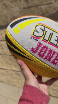 Load and play video in Gallery viewer, Personalised Steeden Touch Football 2025 (Junior, Senior)
