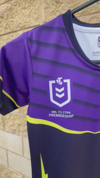 Load and play video in Gallery viewer, Personalised Melbourne Storm NRL Jersey
