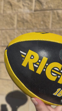 Load and play video in Gallery viewer, Personalised AFL Official Richmond Tigers Club Football (Size 5)
