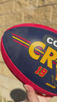 Load and play video in Gallery viewer, Personalised AFL Official Adelaide Crows Club Football (Size 5)
