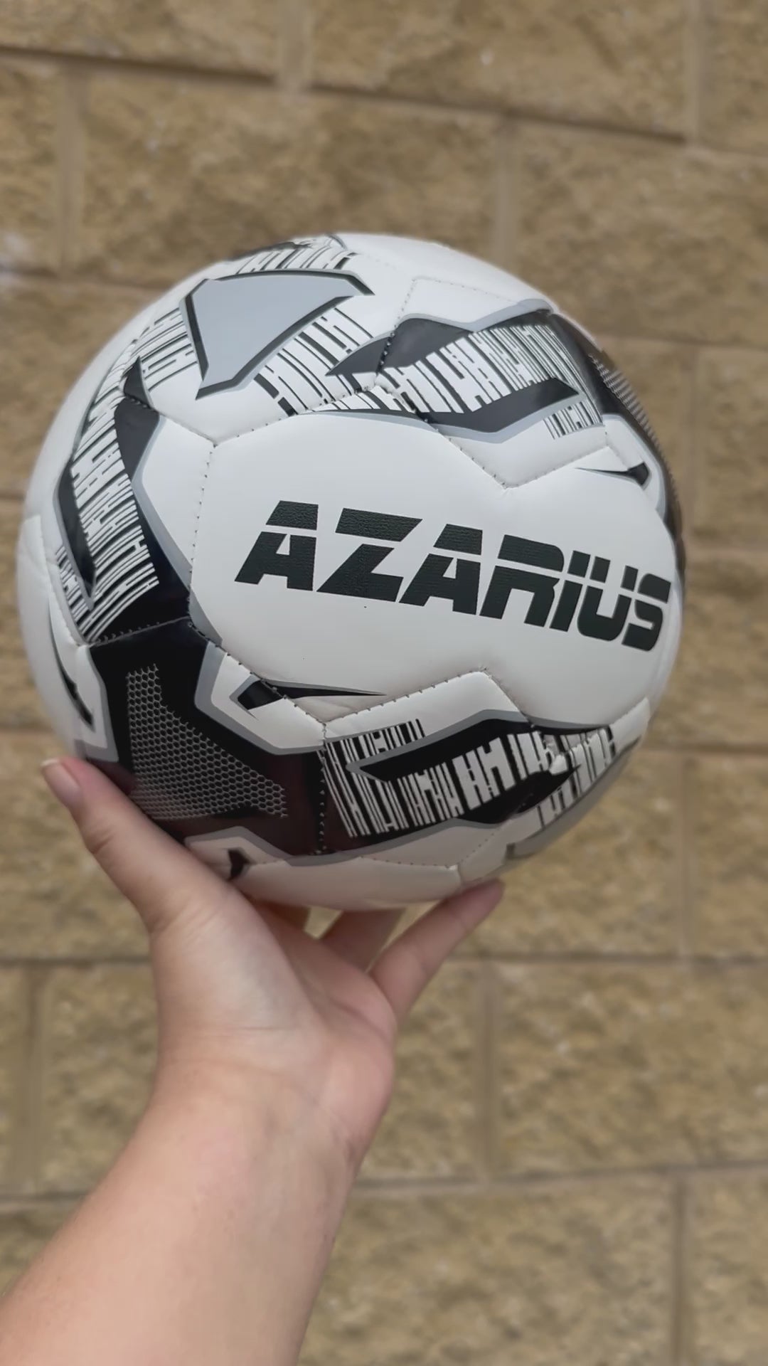Personalised Mi-Ball Black Soccer Ball (Size 3, 4, 5)