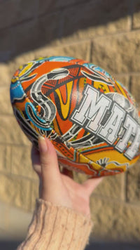 Load and play video in Gallery viewer, Personalised Indigenous All Stars 2026 Official NRL Ball (11 Inch Mini Ball)
