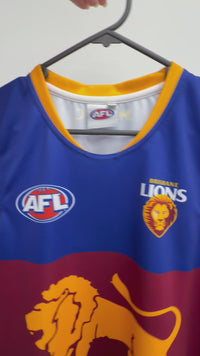 Load and play video in Gallery viewer, Personalised Brisbane Lions AFL Guernsey
