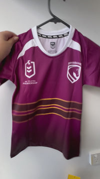 Load and play video in Gallery viewer, Personalised Brisbane Broncos NRL Jersey 2026
