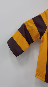 Load and play video in Gallery viewer, Personalised Hawthorn Hawks AFL Toddler Guernsey
