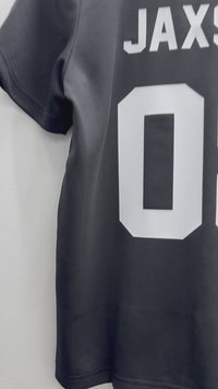 Load and play video in Gallery viewer, Personalised Black Training Jersey - Kids
