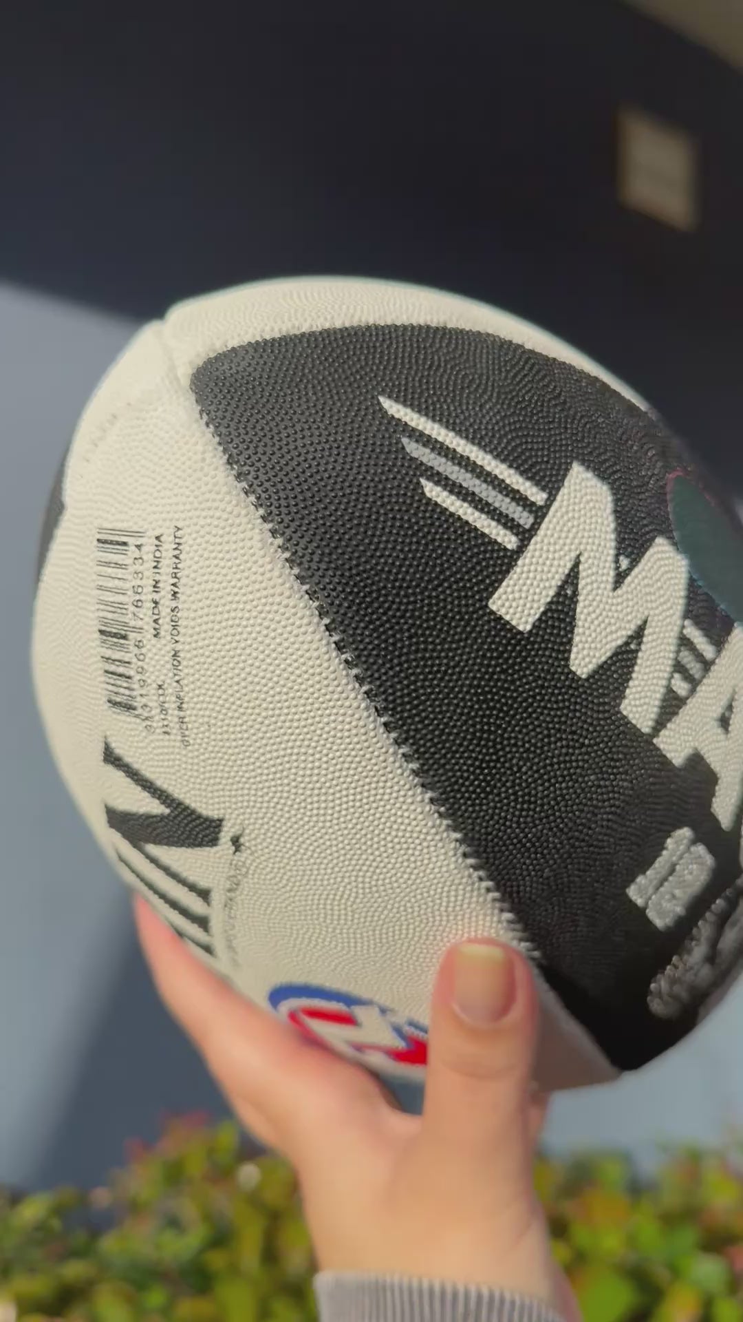 Personalised AFL Official Collingwood Magpies Club Football (Size 5)