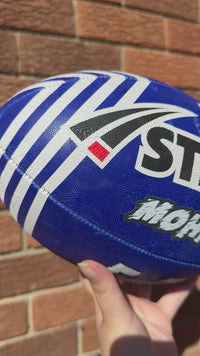 Load and play video in Gallery viewer, Personalised Canterbury Bulldogs Official NRL Ball (Size 5)
