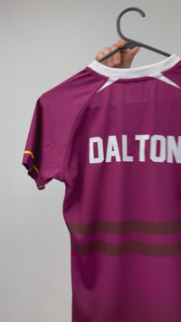 Load and play video in Gallery viewer, Personalised Brisbane Broncos NRL Jersey 2026
