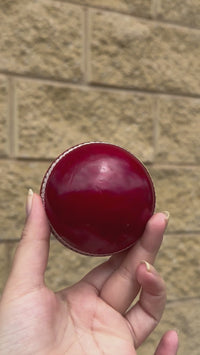Load and play video in Gallery viewer, Personalised Red Cricket Ball
