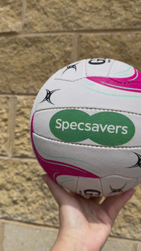 Load and play video in Gallery viewer, Personalised Gilbert 2025 Gripsure Match Netball (SIZE 5) - 7 Day Dispatch
