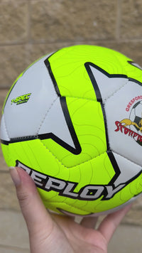 Load and play video in Gallery viewer, Personalised Neon Deploy Soccer Ball (Size 3, 4 ,5)
