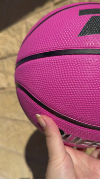 Load and play video in Gallery viewer, Personalised Buffalo Rubber Pink Basketball (Size 5, 6)
