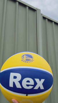 Load and play video in Gallery viewer, Personalised NBA Official Golden State Warriors Team Basketball (Size 7)
