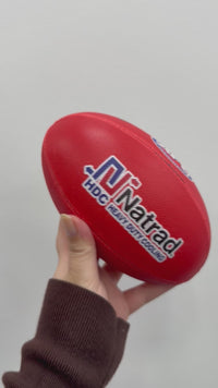 Load and play video in Gallery viewer, Personalised Sherrin AFL Red Mini Football (Mini Size)
