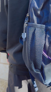 Load and play video in Gallery viewer, Personalised Melbourne Storm Official NRL Backpack
