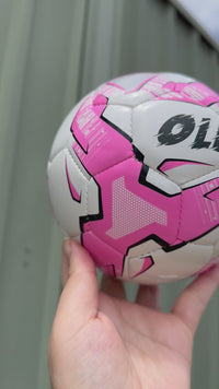 Load and play video in Gallery viewer, Mini Personalised Mi-Ball Pink Soccer Ball (Mini Size)
