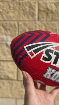 Load and play video in Gallery viewer, Personalised Sydney Roosters Official NRL Ball (11inch mini ball)
