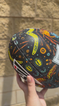 Load and play video in Gallery viewer, Personalised Indigenous All Stars 2025 Official NRL Ball (Size 5)
