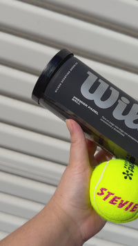 Load and play video in Gallery viewer, Personalised Wilson Padel Balls (3 Pack)
