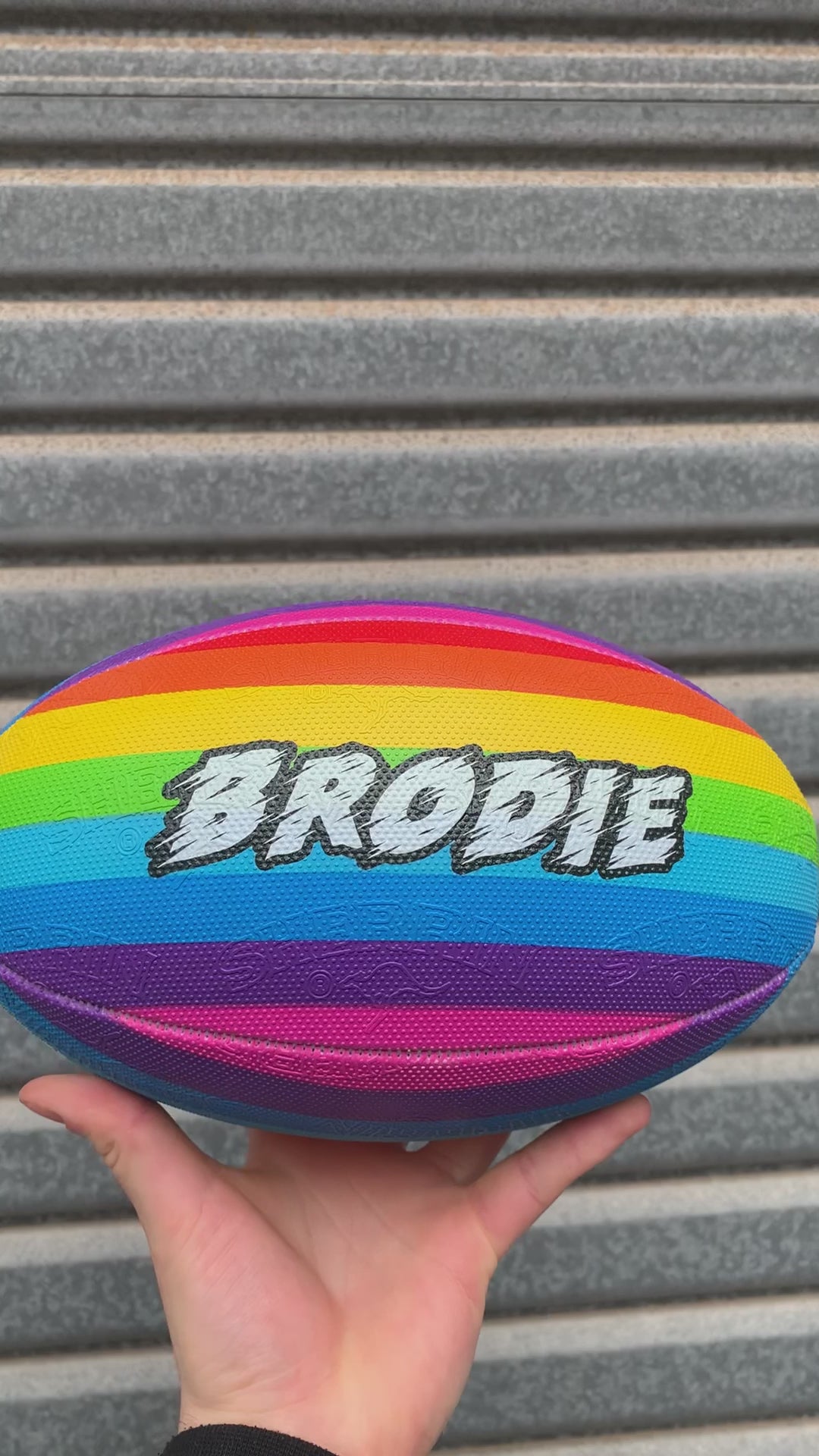 Personalised AFL Rainbow Football - (Size 3, 5)