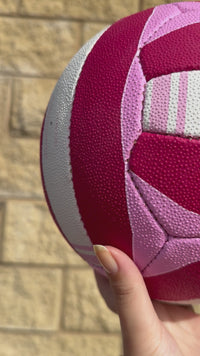 Load and play video in Gallery viewer, Personalised Mi-Ball Envision Pink Netball (SIZE 5)
