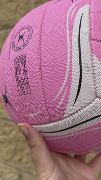 Load and play video in Gallery viewer, Personalised Gilbert Exo Pink Netball (SIZE 5)
