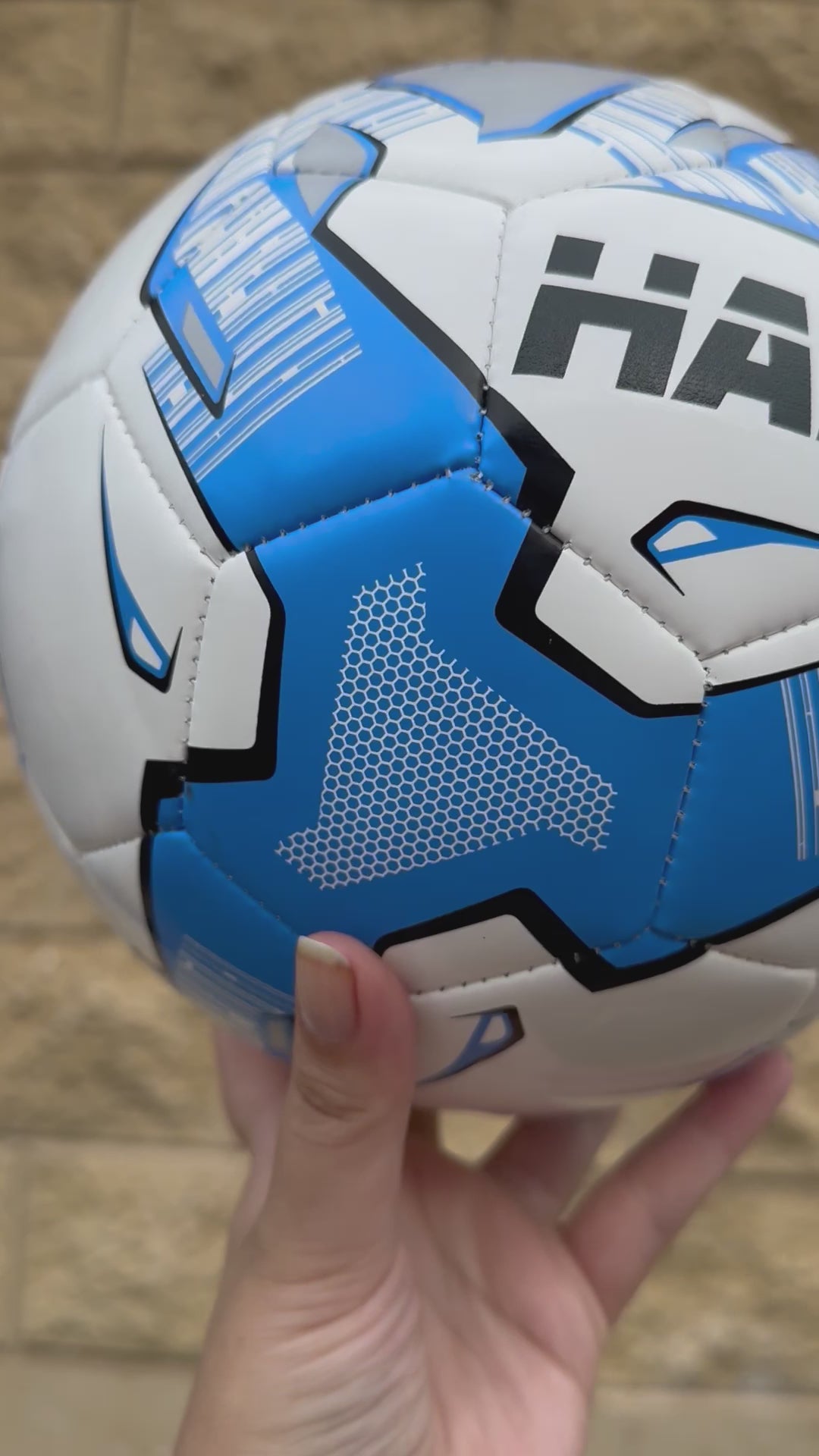 Personalised Mi-Ball Blue Soccer Ball (Size 3, 4, 5)