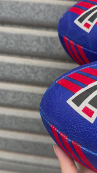 Load and play video in Gallery viewer, Personalised Newcastle Knights Official NRL Ball (11inch mini ball)
