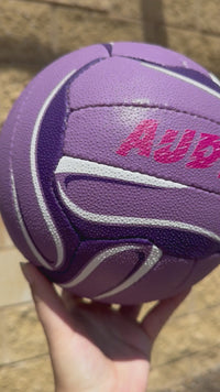 Load and play video in Gallery viewer, Personalised Mi-Ball Envision Purple Netball (SIZE 4, 5)
