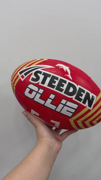 Load and play video in Gallery viewer, Personalised Dolphins Official NRL Ball (Size 5)
